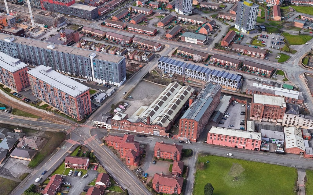 Ancoats Works - aerial view