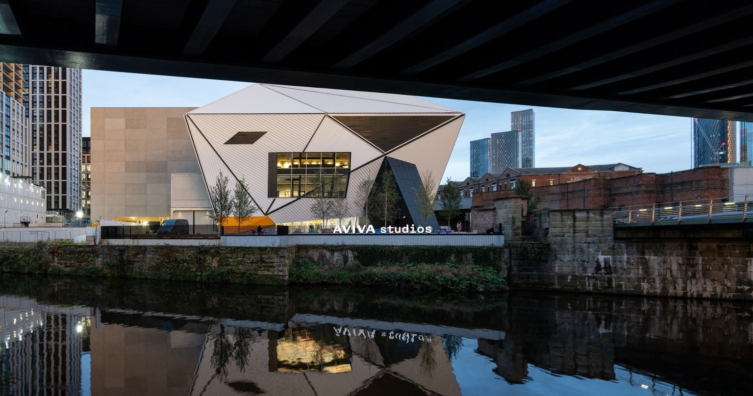 Exterior of Aviva Studios, Manchester