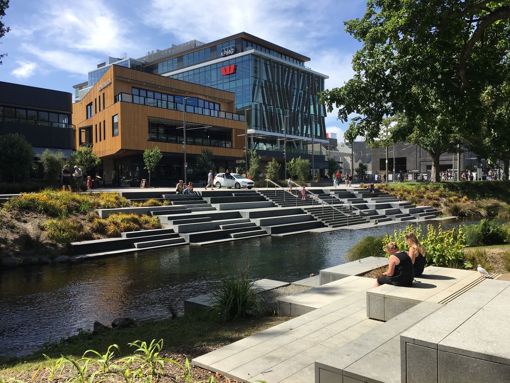 Avon River side with buildings
