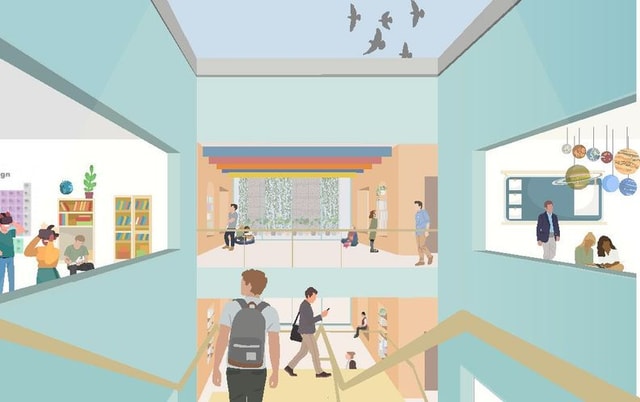 Learning Oasis in the city interior image