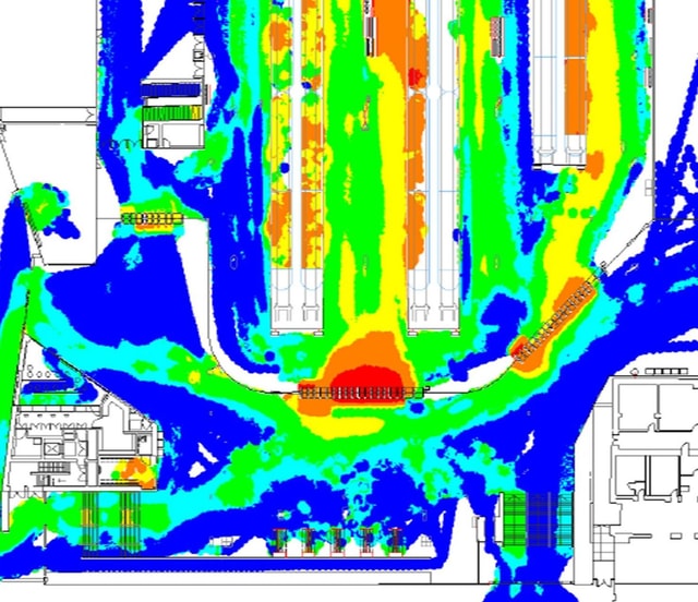 Glasgow Queen Street Station sustainability visulisation