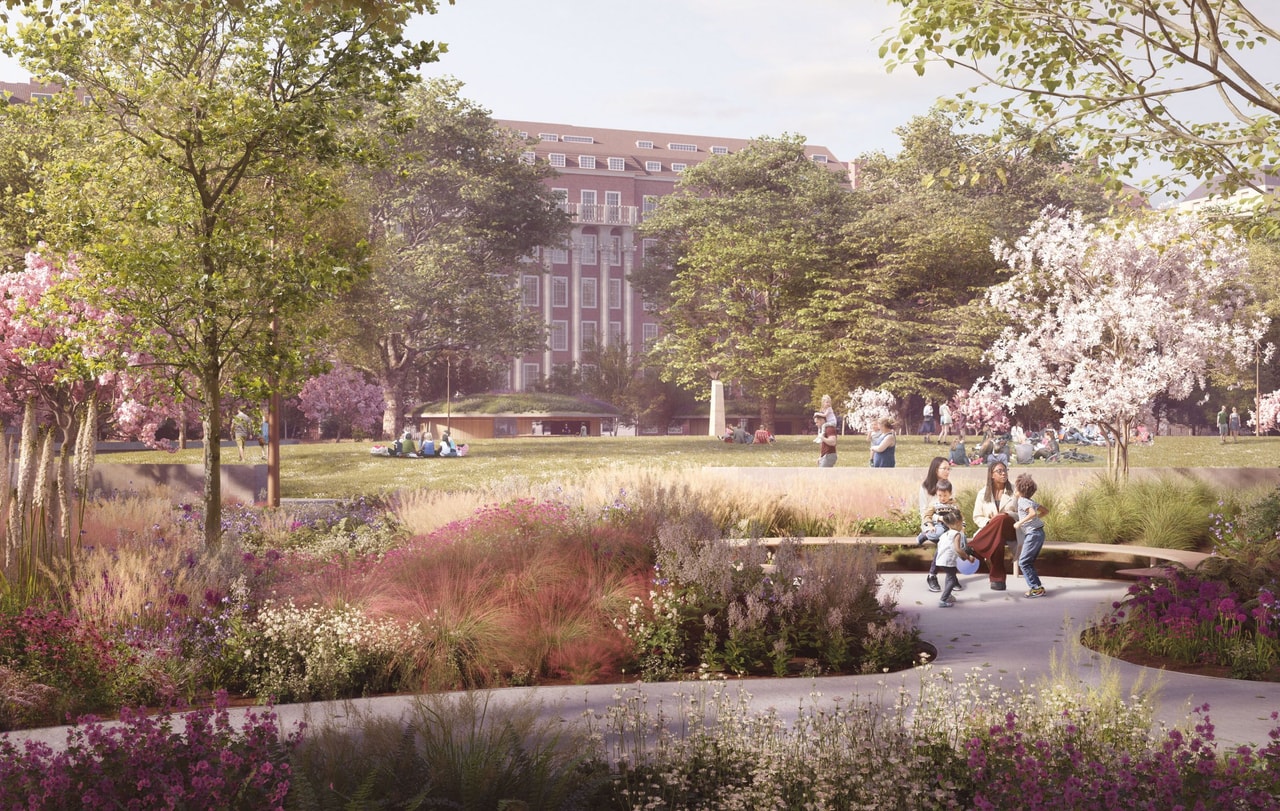 Grosvenor Square Gardens CGI