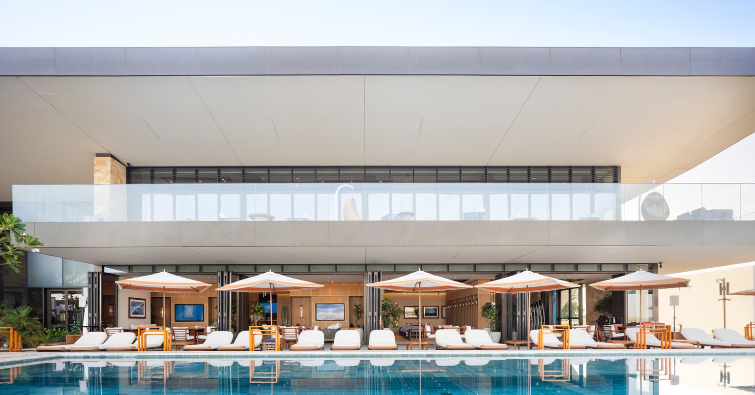 Hudayriyat Surf Ranch exterior pool