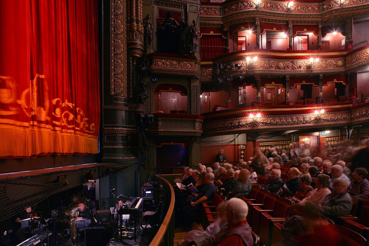 Leeds grand Theatre stage and seating