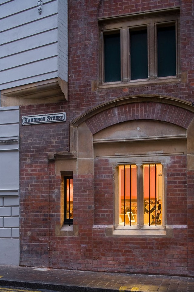 Leeds Grand Theatre Street Exterior building bricks lights