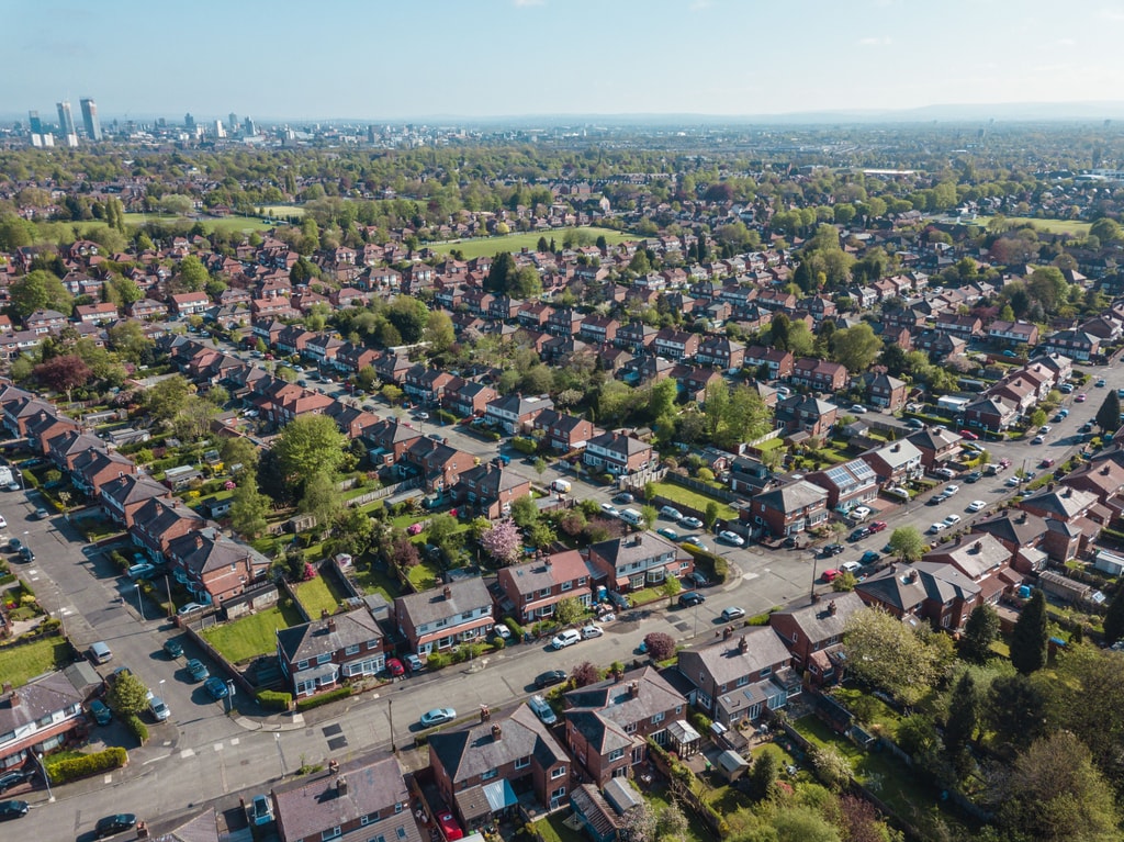 Manchester Housing aerial view