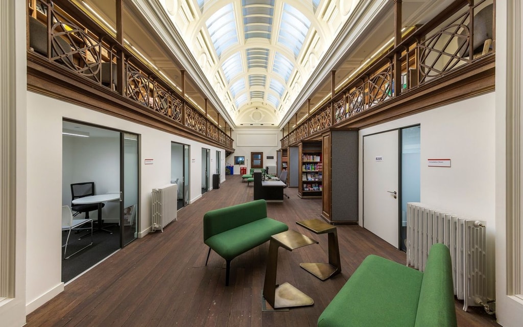 North Range Buildings interior