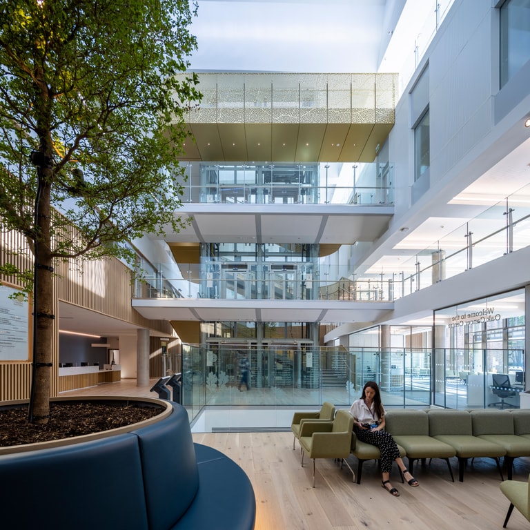 Oak Cancer Centre Entrance Interior