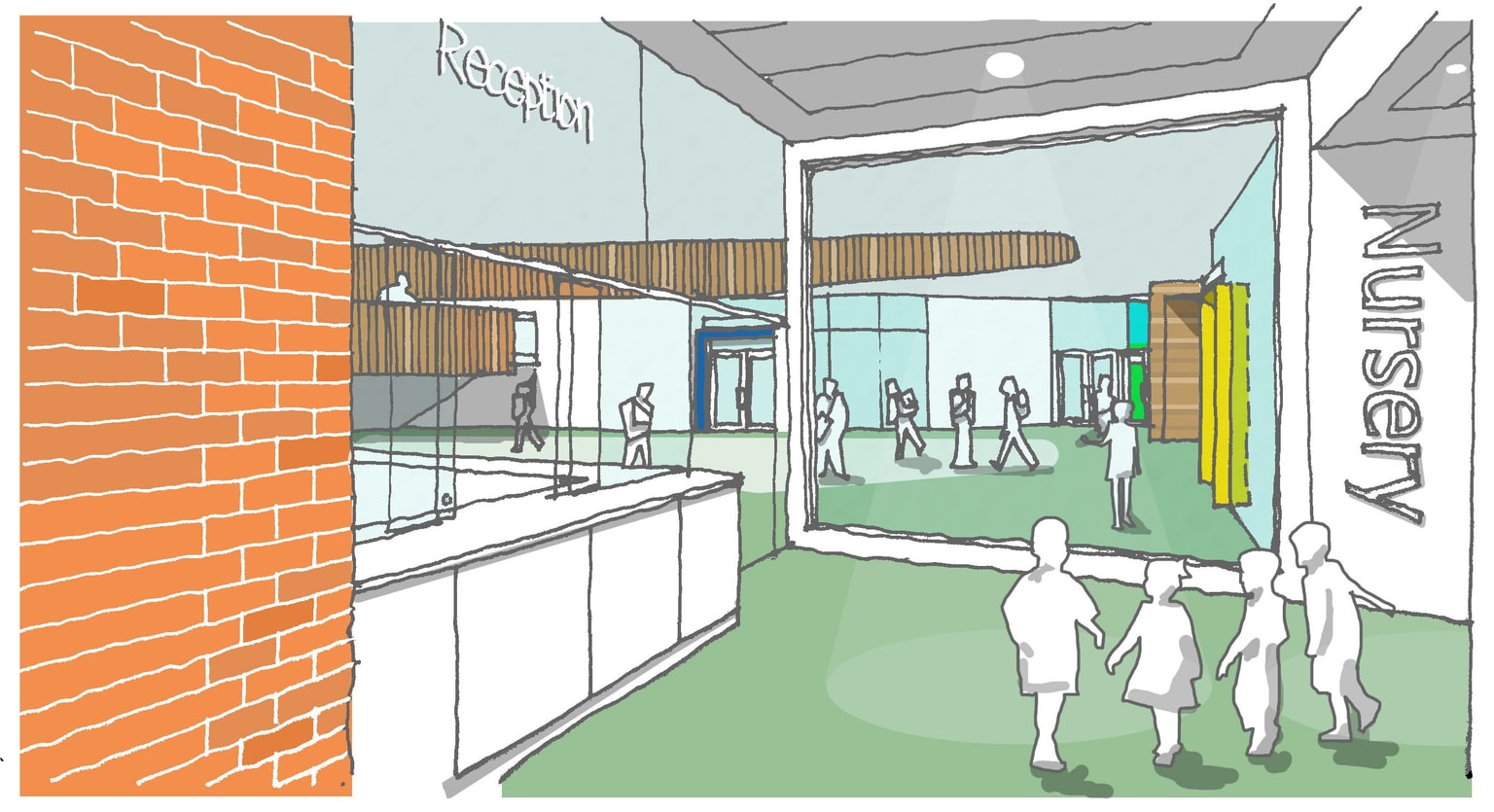 Neilston Learning Campus Sketch