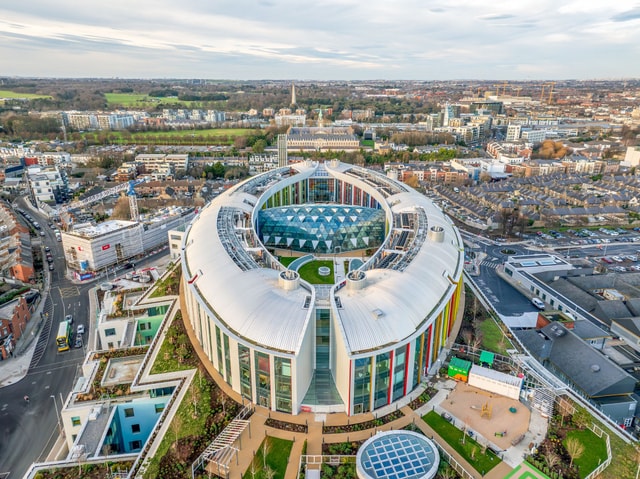 Aerial View Dublin Portrait