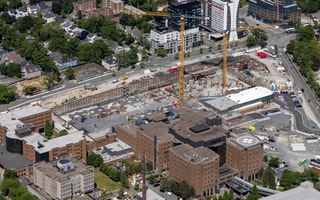 Queen Elisabeth II Heath Science Centre Toronto Building Site, pre building