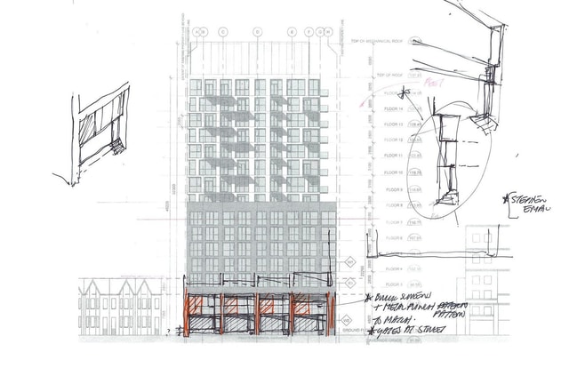 Rush Condos Sketch Colour 3