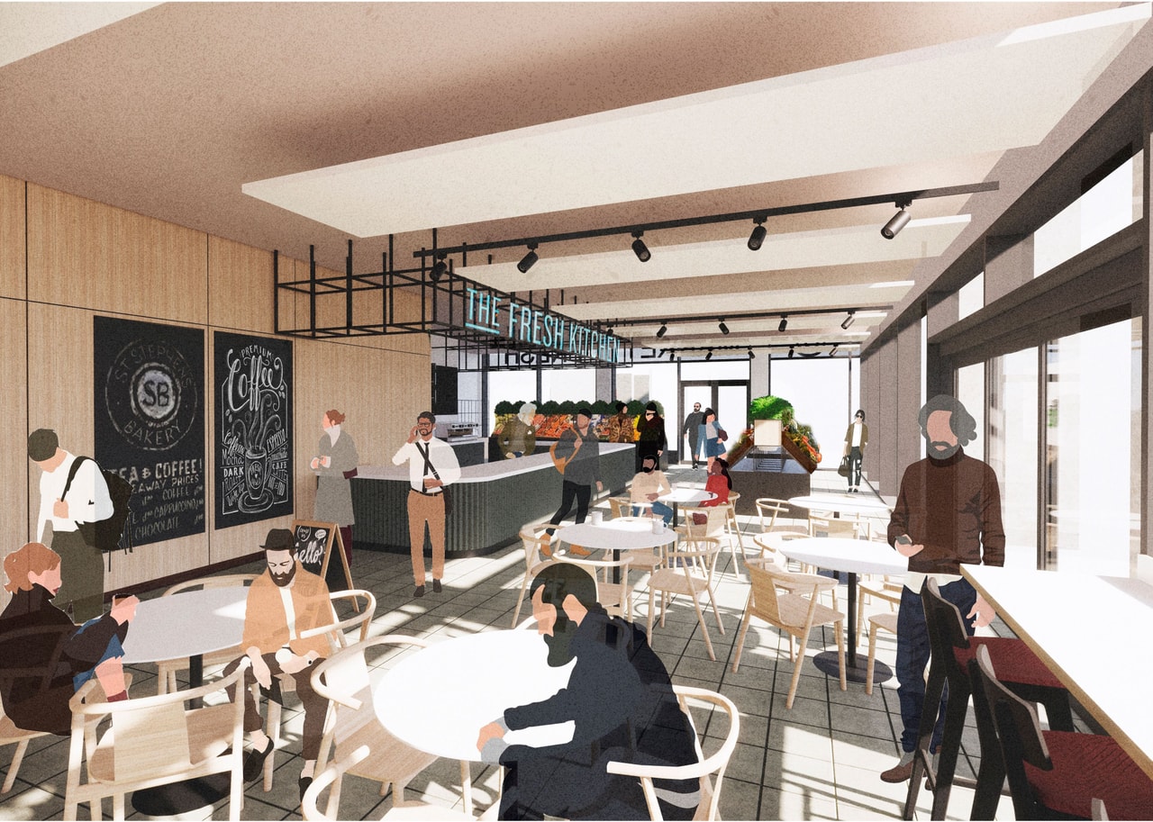 Inside the cafe