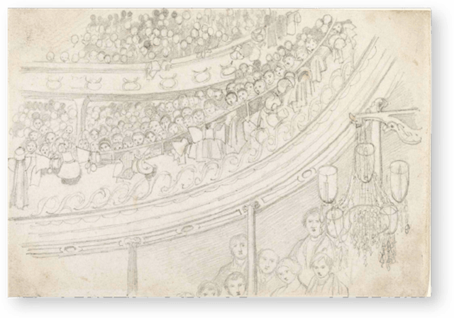 Theatre Royal Drury Lane old sketch 1