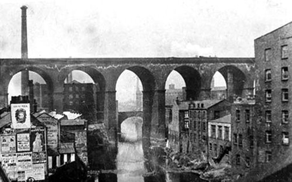 Weir Mill Stockport Old imagery Black and White
