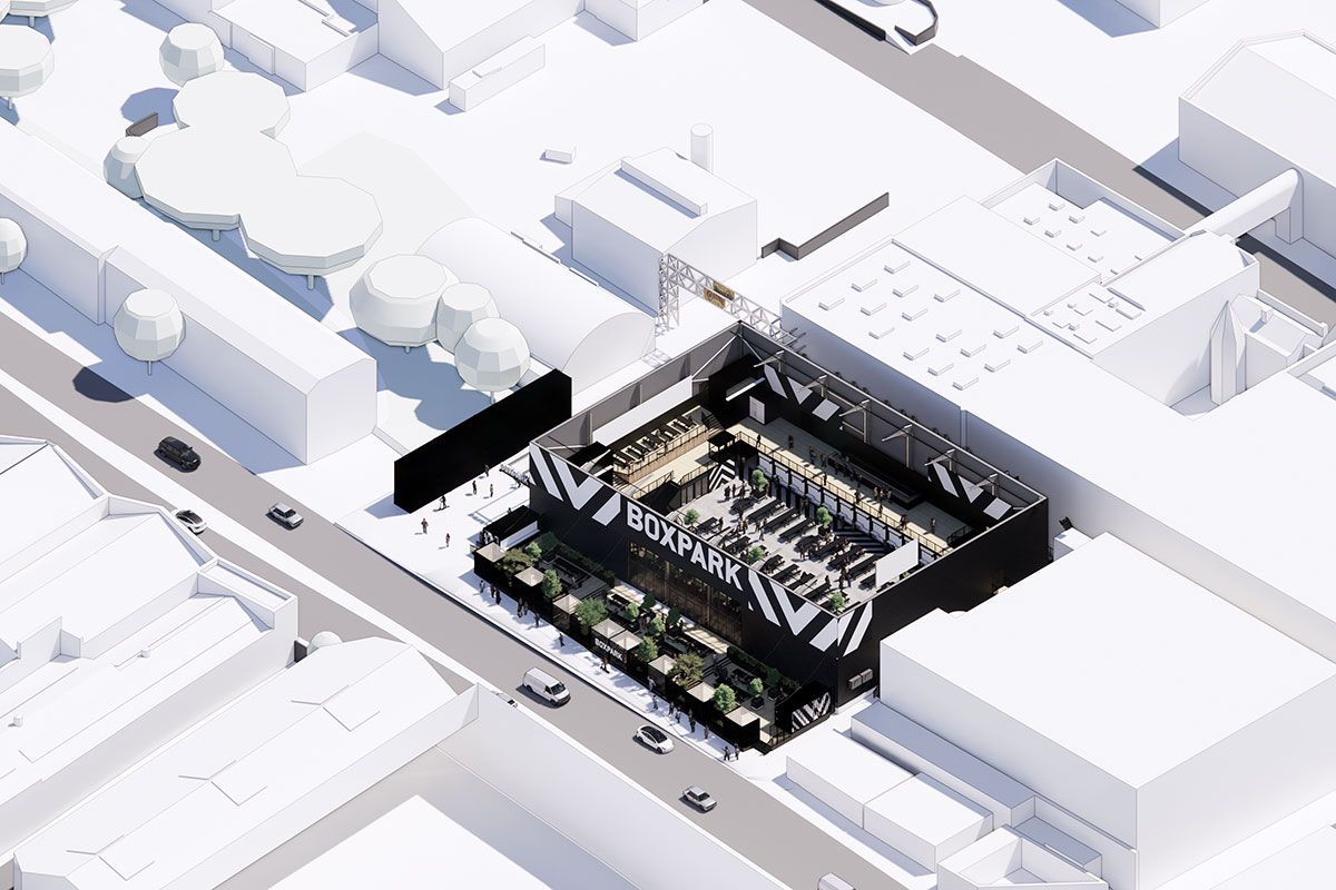 BDP designs latest Boxpark at site of historic Liverpool brewery