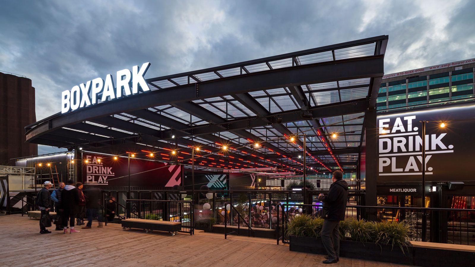 英国伦敦克莱登Boxpark集装箱公园